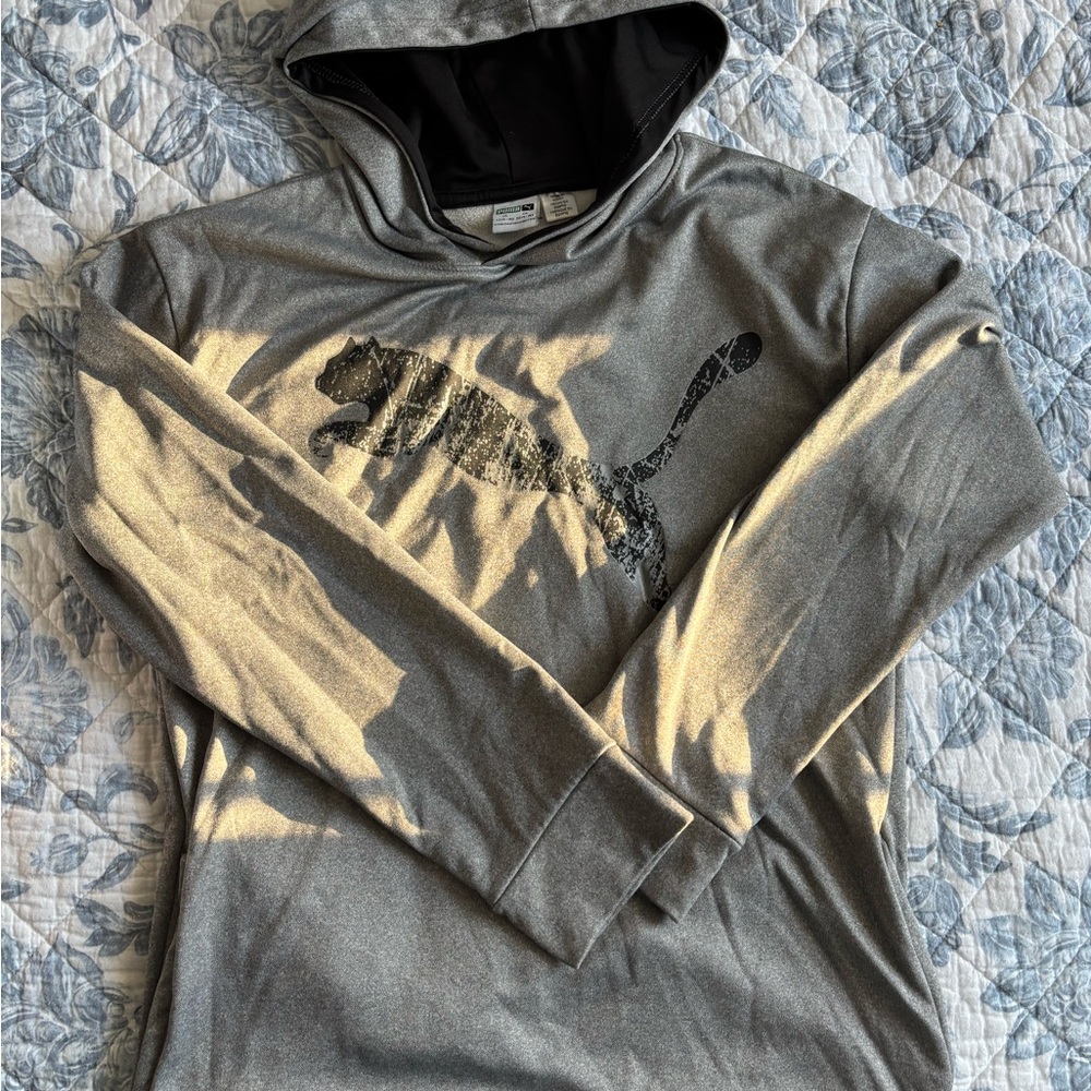 Puma Gray Men's Hoodie Shirt